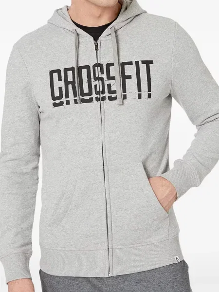 Hanorac cu glugă Reebok gri