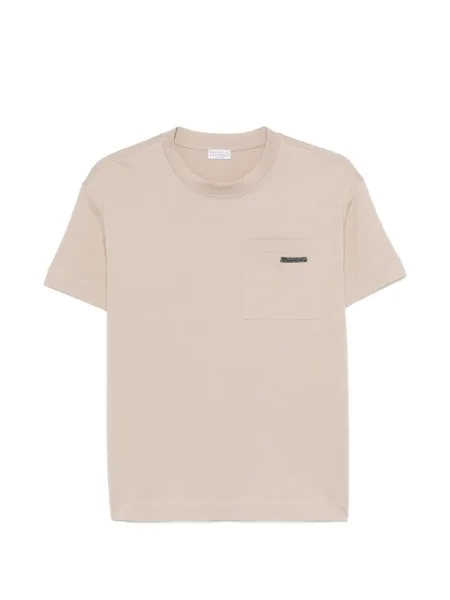 Tricou Brunello Cucinelli cu buzunare la piept