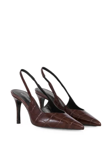 Pantofi cu toc Notabene slingback maro