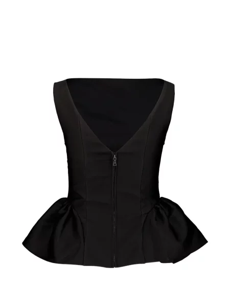 Tafta top Roland Mouret negru