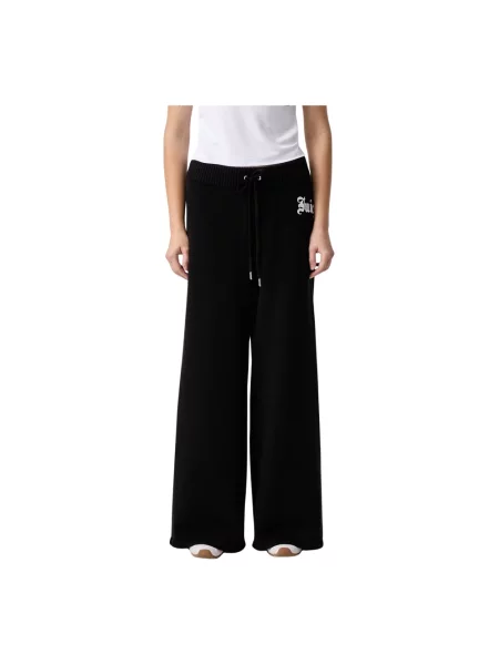 Juicy Couture spodnie dresowe z wiskozą KNIT JUICY DIAMANTE czarne