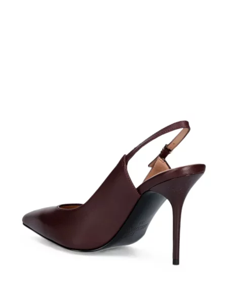 Pantofi cu toc Love Moschino slingback roșu
