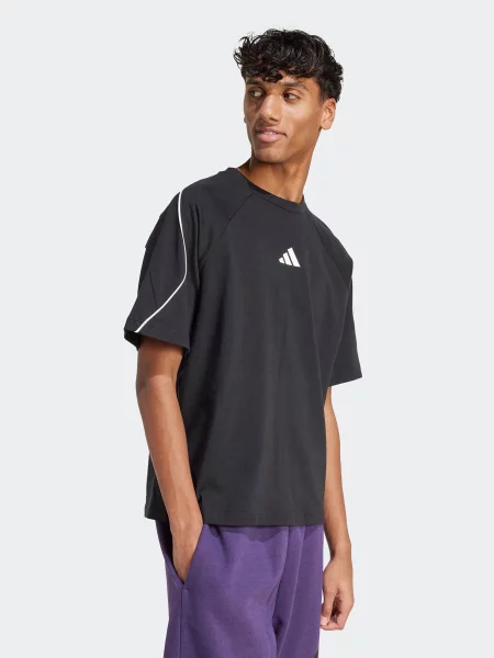 ADIDAS SPORTSWEAR Funkcionalna majica STADIUM črna bela