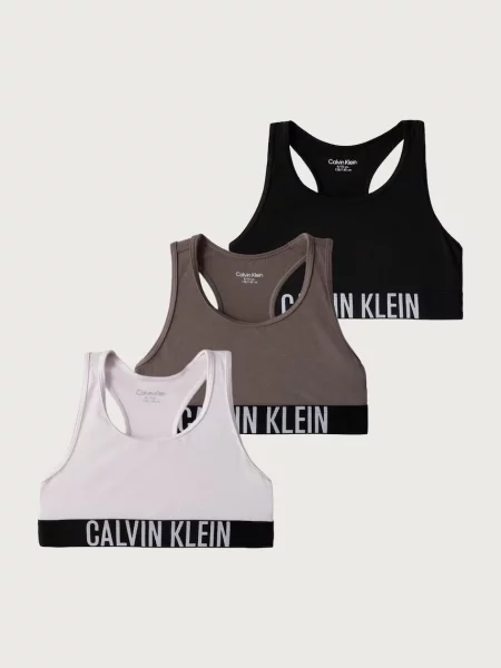 Calvin Klein Underwear športová podprsenka detská s bavlnou fialová