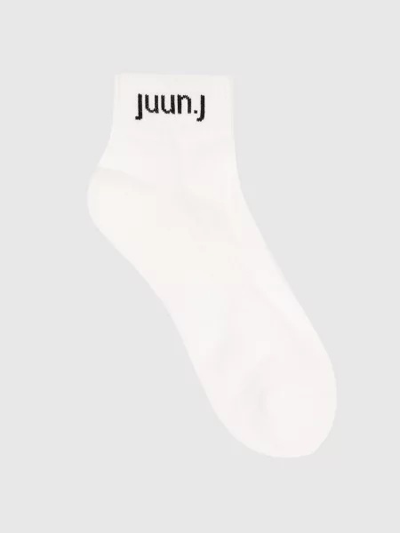 Шкарпетки з візерунком логотипа Juun.j білі