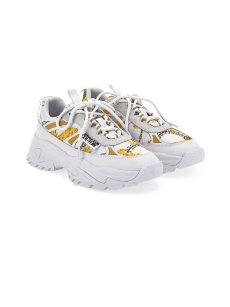 Sneakersy Versace Jeans Couture skórzane białe