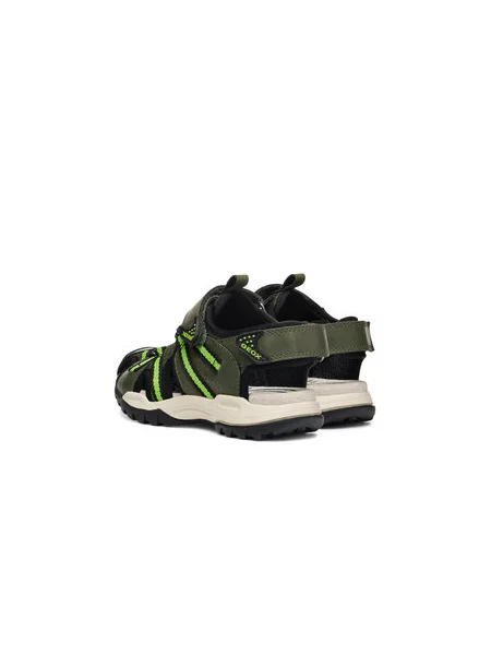Sandály Geox khaki
