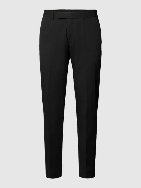 Spodnie do garnituru o kroju slim fit Strellson czarne