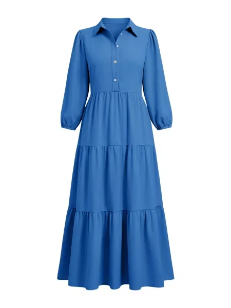Imily Bela Rochie tip bluză albastru