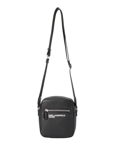 KARL LAGERFELD JEANS Torba za čez ramo ESSENTIAL / bela črna