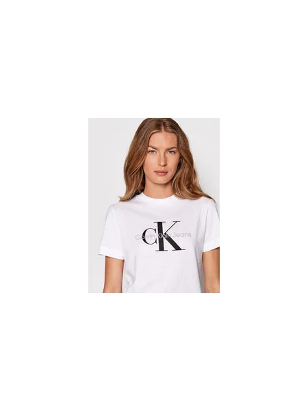 Calvin Klein Jeans Póló Regular Fit fehér
