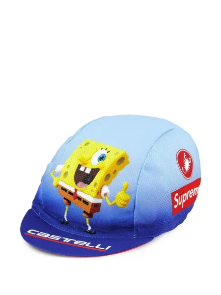 Ciclism șapcă Supreme cu imagine albastru