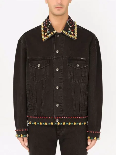 Geacă de blugi Dolce & Gabbana negru