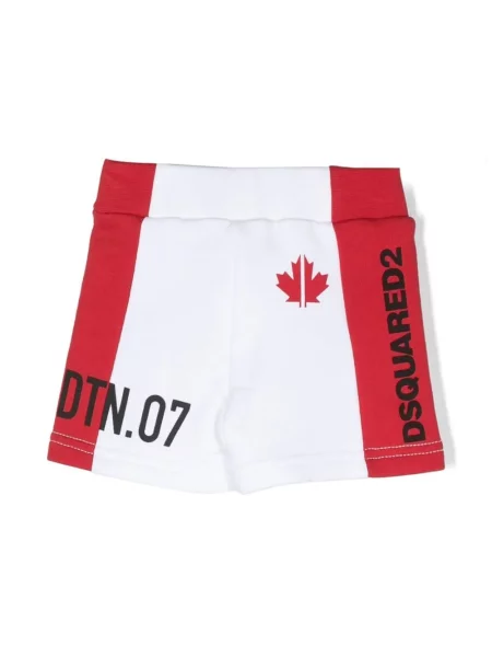 Szorty dziecięce Dsquared2 białe