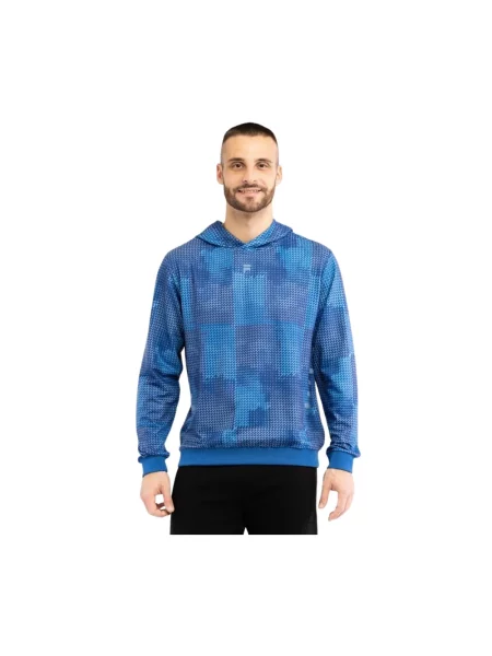 Bluza z kapturem Fila z kapturem niebieska