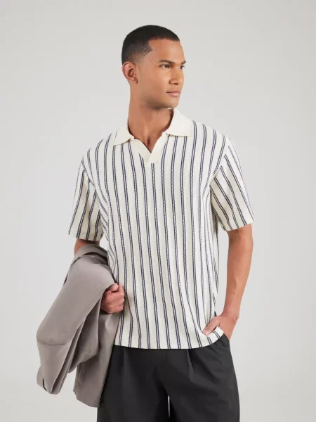 Jack & Jones Premium Tričko JPRBLUHARRY krémová / nefritová čierna
