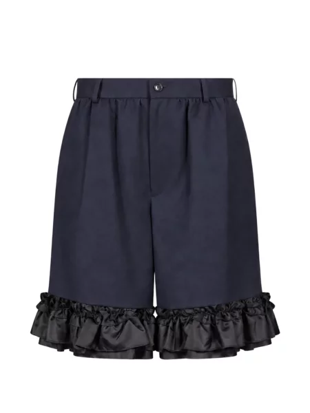 Pantaloni scurți Comme Des Garçons cu volane albastru