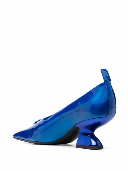 Pantofi cu toc Ferragamo din piele albastru