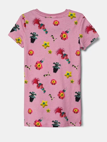 Puma tričko X TROLLS Elongated Tee růžové