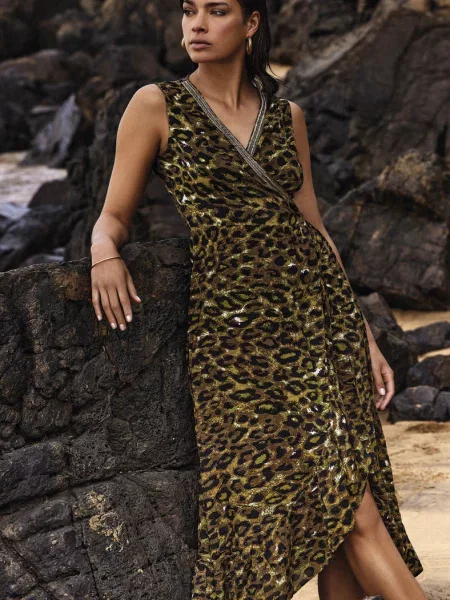 Женский пляжный халат