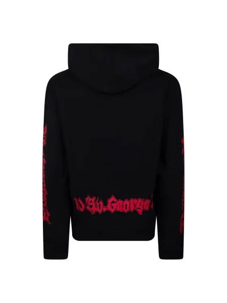 Bluza z kapturem Balenciaga z kapturem czarna