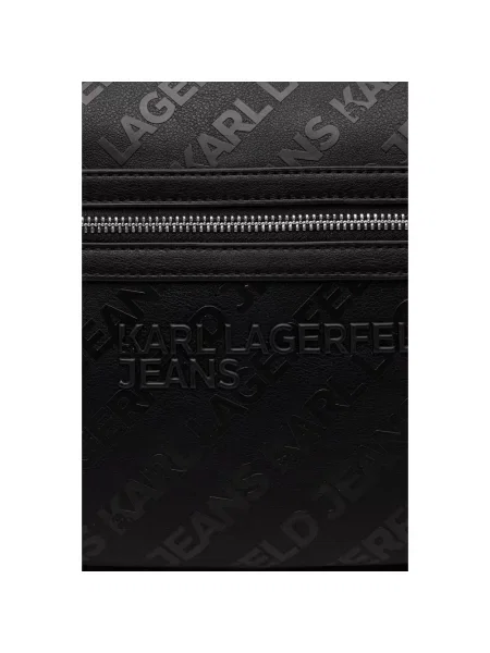 Karl Lagerfeld Jeans plecak z imitacji skóry czarny