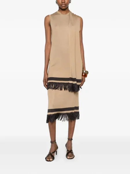 Rochie mini Ferragamo cu franjuri de costum