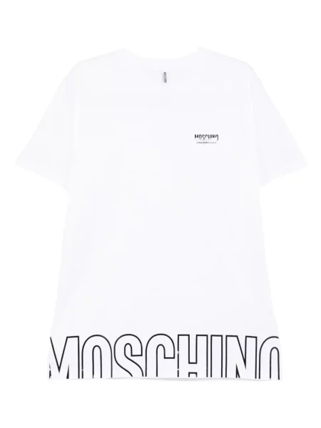 Tricou Moschino cu imagine alb