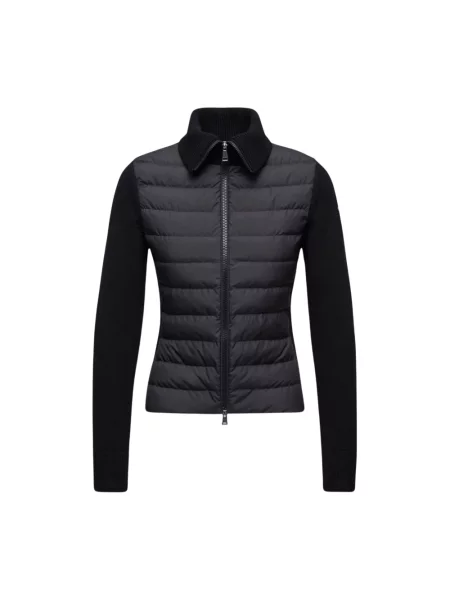 Kardigan Moncler wełniany czarny