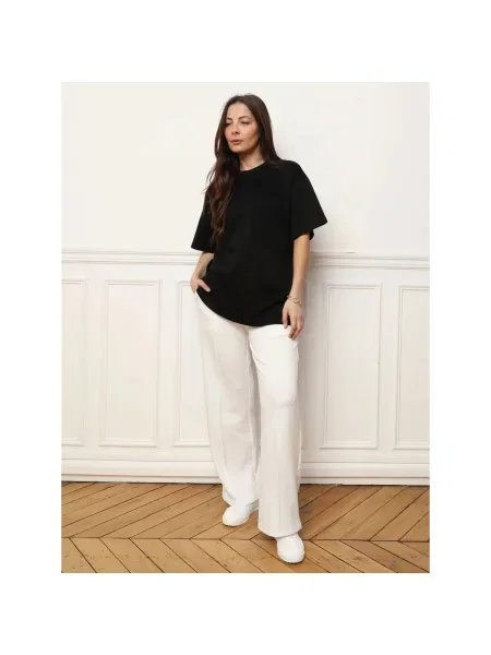 Top La Modeuse negru