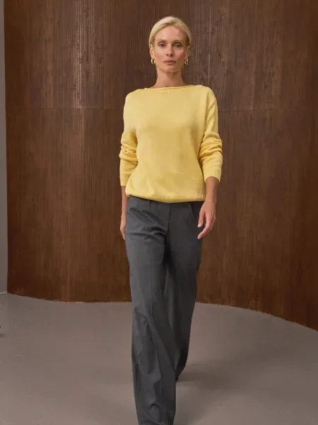 Джемпер TrikoBakh вовна/віскоза жовтий