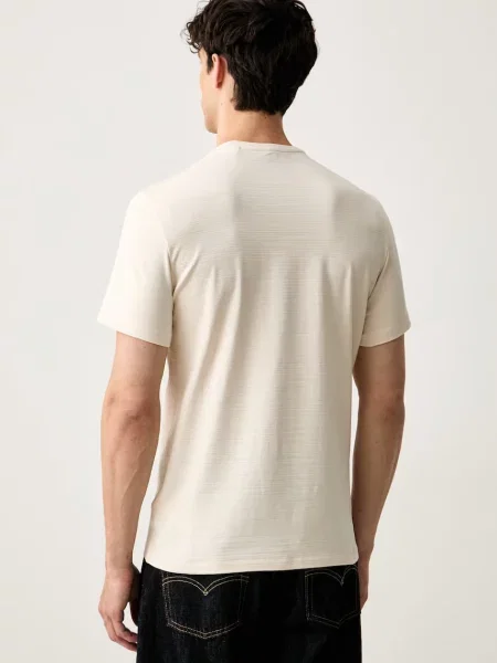 Guess T-shirt basic z beżowa