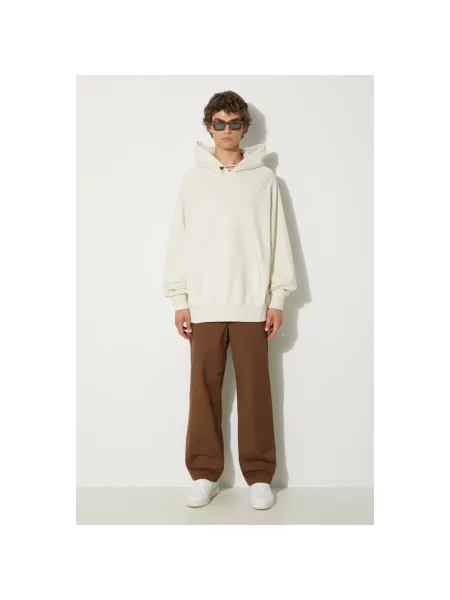 Vans bluza Premium Classics LX Hoodie Fleece z kapturem gładka beżowy