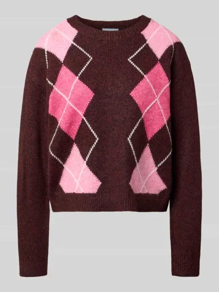 Sweter z dzianiny o kroju relaxed fit z mieszanki wełny model HARVI' Jjxx