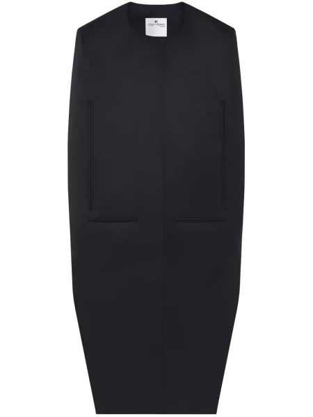 Palton Courreges din satin negru