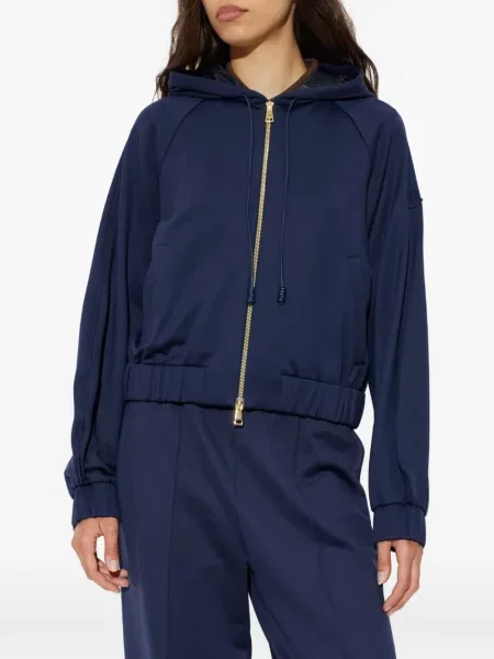 Hanorac cu glugă Moncler cu autograf albastru