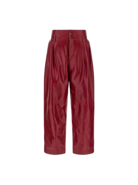 Spodnie Alberta Ferretti czerwone