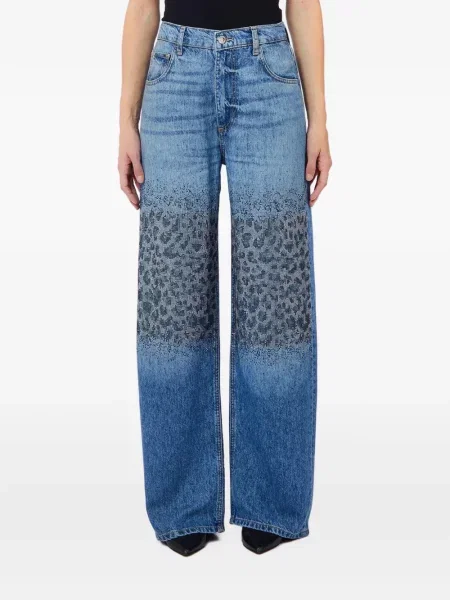 Blugi Liu Jo cu imagine cu model leopard albastru