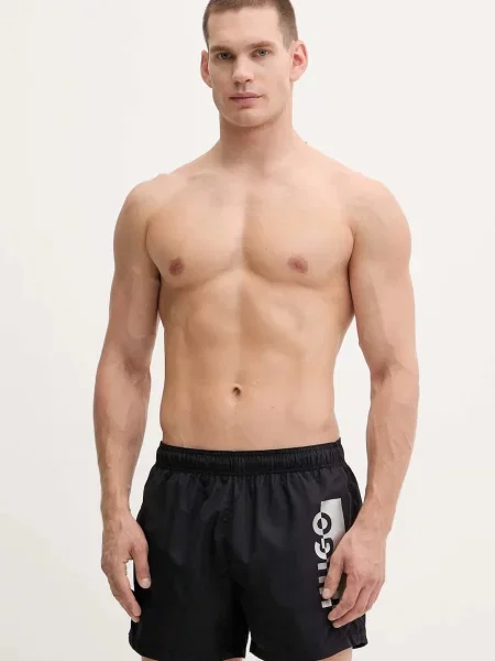 HUGO pantaloni scurti de baie negru