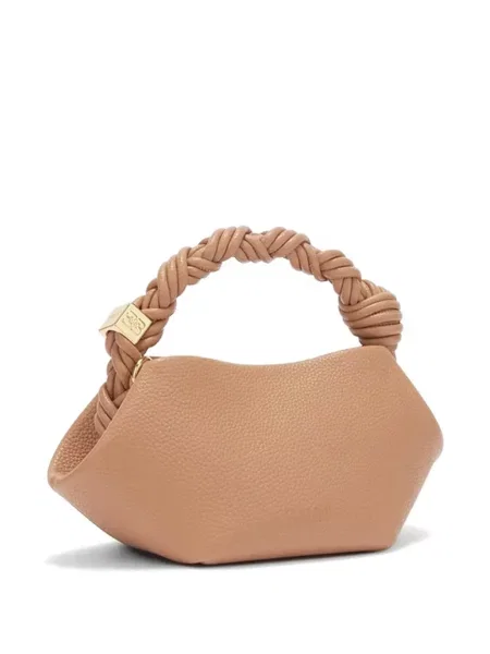 Geantă shopper Ganni maro
