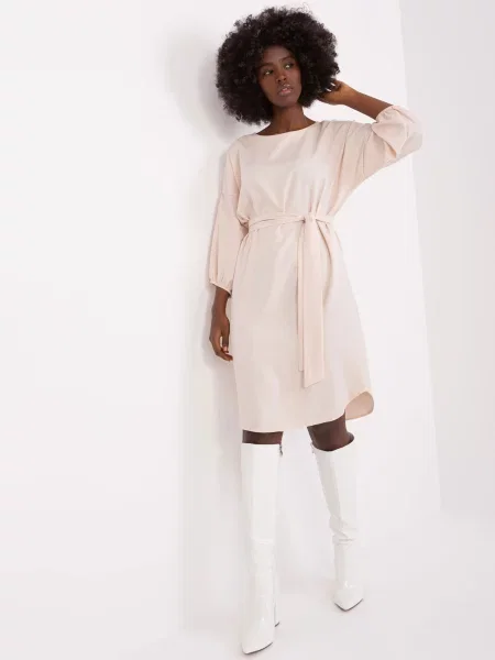Rochie Rue Paris de costum bej