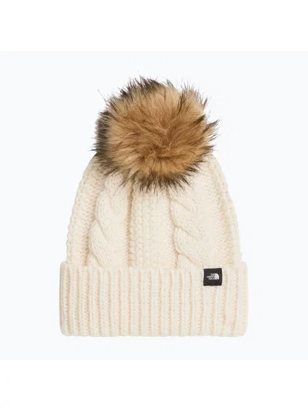 Gyerek téli sapka The North Face Oh Mega Fur Pom Beanie white Dune. Méret: OS fehér