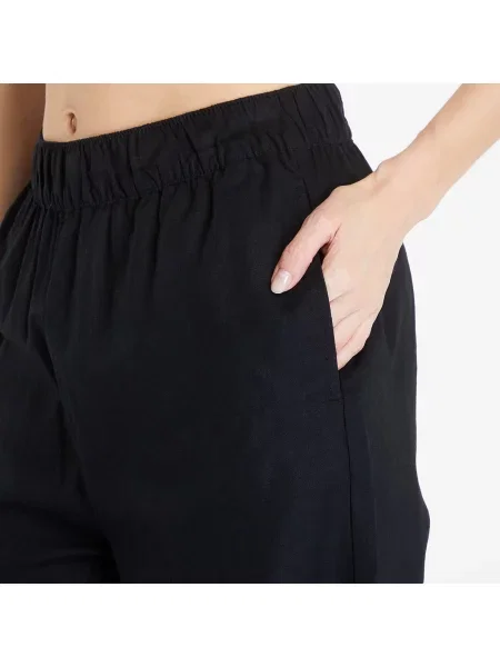 Панталони Urban Classics Ladies Linen Mixed Wide Pants Black XS черно