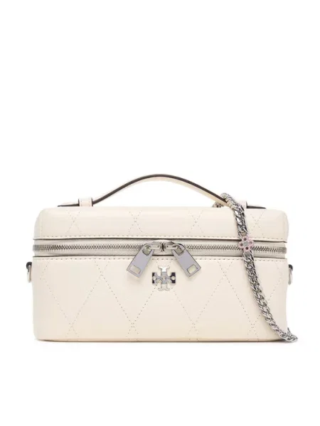Tory Burch Torebka Charlie Kremowy biała