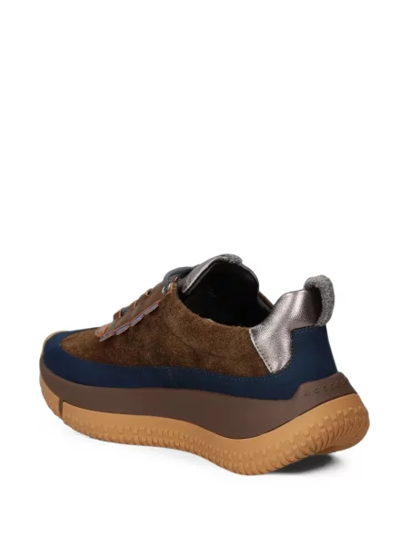 Sneakerși 4ccccees din piele de căprioară maro