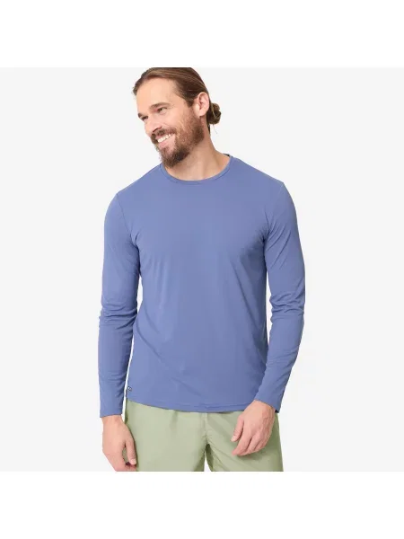 Koszulka UV surfingowa Decathlon Water T-shirt długi rękaw niebieska
