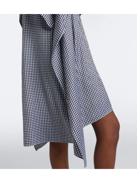 Rochie tip cămașă Loewe de mătase albastru