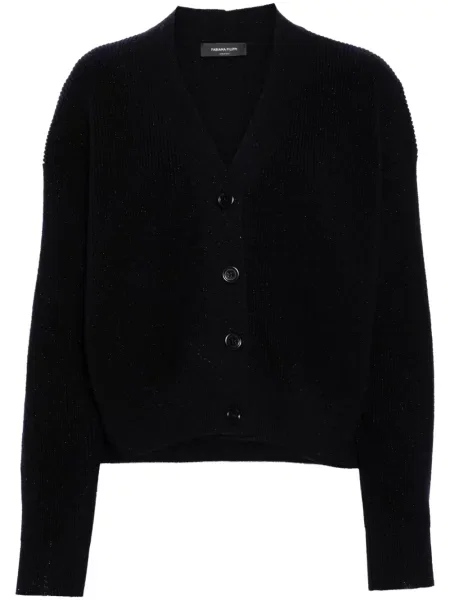 Cardigan Fabiana Filippi tricotate albastru