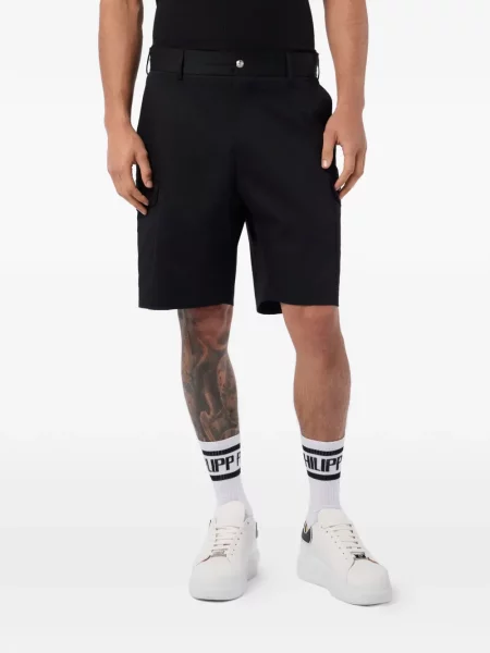 Pantaloni scurți cargo Philipp Plein negru