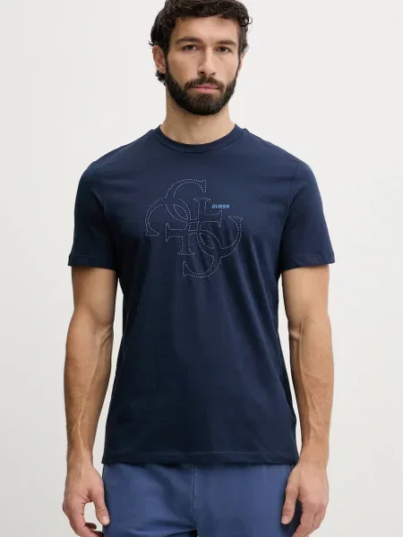 Guess T-shirt ανδρικό TIBERIO μπλε